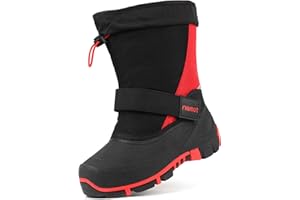 riemot Botas Nieve Niños Niña, Antideslizantes Unisex Niño Descansos Nieve, Cálidas e Impermeables Botas Invierno Niño