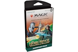 Magic: The Gathering Der Herr der Ringe: Geschichten aus Mittelerde Jumpstart-Booster-2er-Pack (Deutsche Version), Schwarz