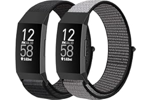 Runostrich Nylon Armband Kompatibel mit Fitbit Charge 4/Charge 3/SE, weiches Ersatzarmband atmungsaktives Sportarmband mit Uhrenarmbänder für Damen Herren