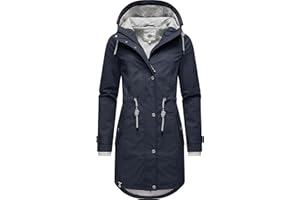Peak Time Damen Regenjacke Regenmantel Jacke wasserdicht mit Kapuze L60042 XS-5XL