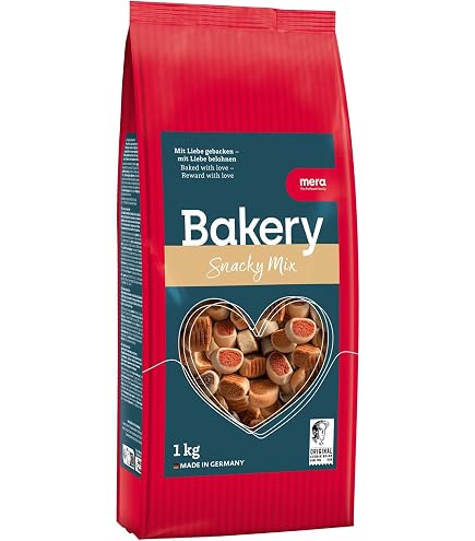 MERA Bakery Gourmet Happen – 1 Kg Zacht Gebakken Hondenkoekjes – Natuurlijke Ingrediënten – Perfect Als Trainingsbeloning Of Tussendoortje – Gemaakt In Duitsland