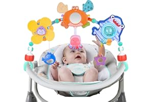 Carastek Kinderwagen Spielzeug für Spielbogen Baby Motorikspielzeug, Babies Spielebogen für Babybett Spielzeug und Babyschale Spielzeug, Babyspielzeug 0-12 Monate, Baby Geschenk Junge Mädchen (A)