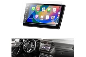 WEIPIN 9,2 Zoll Navigation Panzerglas Schutzfolie für VW Tiguan/Golf/T-ROC/Passat, GPS Navi Displayschutzfolie mit aus gehärtetem Glas 9H Kratzfest Anti-Fingerabdruck (Unterstützt nur Discover Pro)