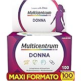 Multicentrum Donna Integratore Alimentare Multivitaminico, con Acido Folico,Vitamina D3, D, Contro Stanchezza e Affaticamento