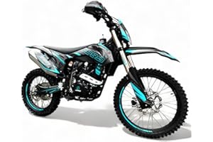 ‎ALFARAD Dirt Bike Alfarad T7 21/18 250ccm Dirtbike CrossBike Enduro DirtBike pocket Pitbike PocketBike Motocross Motorrad Motorbike Motorsport Pit Pocket Vollcross Türkis