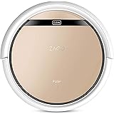 ZACO V5sPro Saugroboter mit Wischfunktion, automatischer Staubsauger Roboter, 2in1 nass Wischen bis zu 180qm oder Staubsaugen, für Hartböden, Fallschutz, beutellos, mit Ladestation, 22W, 300ml, Gold