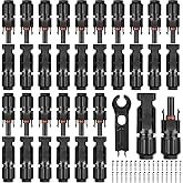 16 Pairs of Solar Plugs, selizo IP67 Plug Solar Panel Plug Male/Female Solar Panel Cable Connector, Solar Connector, Photovol