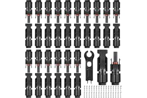 16 Paar Solarstecker,Selizo IP67 Stecker Solarpanel Stecker Männlich/Weiblich Solarpanel Kabelstecker, Solar Verbinder, Photovoltaik Steckverbinder für 2.5/4/6 mm² Solarpanel PV (16)