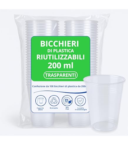 Vaschette DOPLA - Confezione Da 100 Pezzi, Bianche, Per Cucina E Organizzazione