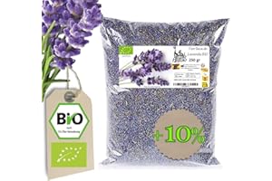 Natürlicher getrockneter Bio Lavendel, getrocknete Blume, Lavandin Grosso, natürliche Lavendelblüte für Lufterfrischer, ätherisches Öl, Seifen, Kosmetik, Kerzen usw. @Atlantis Organica (250gr)