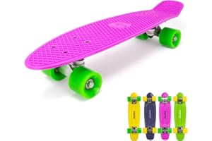 Fatstick 22" Mini Cruiser Skateboard - Made from Re-cycled Plastic with Interchangeable Trucks & Wheels