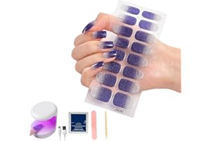 FGAITH Uv Nails Gel Nail Stickers, Uv Nail Stickers, Gel Nail Stickers With Uv Light, Uvnailz Diy Nail Stickers, Adhesive Full Nail Wraps Long Lasting Waterproof (15)