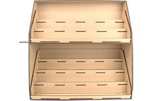 War World Gaming Postazione di Lavoro per Colori e Pennelli a 7 Ripiani in MDF - Pittura Modellismo Miniature Wargame Figure Diorama Hobby Ferrovia Fai Da Te Spedizione Tracciata