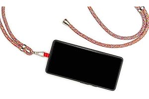 Girafus 2 en 1 / 1x Tour de Cou Telephone Universelle/et /1x Sangle Élastique en Silicone pour Téléphone/Cordon Telephone Portable/Phone Loop/Accesoire pour Coque Téléphone