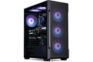 CCL HORIZON Gaming PC Tower - Ryzen 5 8400F (AM5) - RTX 5060 8GB GDDR7-32GB 6000Mhz DDR5 RAM - 1TB NVMe SSD - ARGB Black Gaming PC Case - WiFi - VR Ready - Windows 11 - Prebuilt Desktop