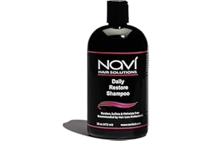 NAVI HAIR SOLUTIONS Navi Hair Loss Shampoo to Restore Hair Growth, DHT Blocker Shampoo for Thinning Hair with Biotin and Vitamin E, Paraben and Sulfate Free, Hair Regrowth for Men and Women, 473ml