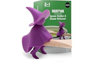 OTOTO Agatha Kitchen Spoon Rest - Spatula Holder and Cooking Spoon Rest for Stove Top and Kitchen Counter - Holder for Ladles, Tongs and Multiple Utensils - Heat-Resistant, BPA-Free Fun Kitchen Gadget