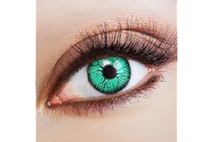 ARICONA KONTAKTLINSEN aricona lentilles de contact lentilles colorées - Lentilles annuelles vertes sans force - Lentilles de contact Halloween lentilles colorées horreur- sans correction