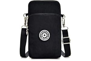 CSPone Bandolera pequeña resistente al agua, brazalete para teléfono móvil, bolso cruzado, 3 compartimentos, universal, para mujeres, hombres, niños