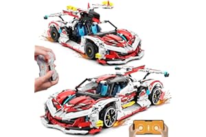 HOGOKIDS Auto Technics - Set di blocchi per auto sportive, HG-9809, Rosso