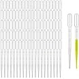 DAYONG 100PS Plastic Pipettes Dropper.3ml Pipette Eye Dropper for Essential Oils.Makeup Tool & Science Laboratory
