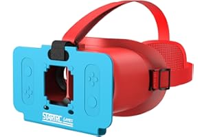 TYASOLEIL Upgraded VR Headset for Nintendo Switch 2 (2025 New), Virtual Reality Glasses with Adjustable HD Lenses & Comfortable Head Strap, 3D Goggles for Switch 2 Accessories (Blue Red)