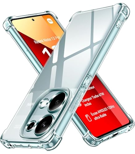 Ivoler Handyhülle Für Xiaomi Redmi 13 4G / Poco M6 4G – Kristallklar, Mit 2 Panzergläsern, Stoßfest