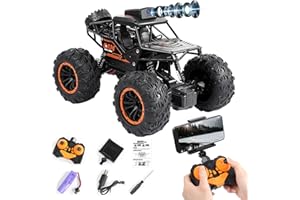 OBEST Zdalnie sterowany samochód off-road z kamerą, 2,4 G, szybkie ładowanie off-road, zdalnie sterowany pojazd z WiFi, zabawkowy samochód, odpowiedni dla dzieci i dorosłych