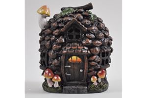 FIESTA STUDIOS Small Mystical Pine Cone Woodland House Garden Indoor LED Light Decor - Battery Operated Elf Pixie Home H11cm