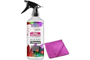 MMM1 PROFESSIONAL VINYL RECORD CLEANER CD DVD CLEANING FLUID SPRAY Fast Delivery (500ML SPRAY CLOTH)