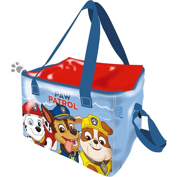 Paw Patrol Frühstücksbox 3D Design - Blaue Lunchtasche Mit Schultergurt, 25,5x20 Cm, Für Kindergarten & Schule