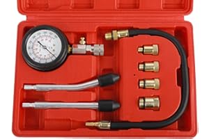BOOMSTART Kompressionstester Kompressionsprüfer Satz Kompressionsmesser Auto Motorrad Messgerät Verdichtungsmesser Kfz M10 M12 M14 M18
