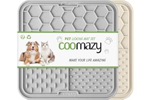 Coomazy Licky Mats for Dogs Dog Slow Feeding Lick Mats with Suction Cup Boredom and Anxiety Reducer Lick Mats for Small Dogs and Puppy