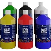 Ana Renkler Basic Akrilik Boya 6&rsquo;lı Set 6x1000gr