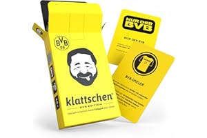 DENKRIESEN - klattschen® – BVB Edition | Ab 16 Jahren | 2+ Spieler | BVB-Fanartikel | Partyspiel | Das Kult-Trinkspiel | Spannung, Spaß & Fußball-Feeling | 60 Spielkarten | Kreativen Aufgaben