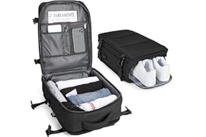 BJLFS Mochila Viaje Cabina Avion 40x20x25 Mujer Ryanair Maleta Equipaje de mano 40x20x25 Ryanair Bolsa de Viaje Hombre Maletas De Viaje Cabina Mochila Portatil 14 Pulgadas Para Viaje