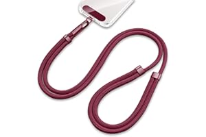 MORSUNBELA cordon telephone portable, universel cordon téléphone, tour de cou telephone portable, cordon porte-clés, réglable de 40 cm à 80 cm tour de cou, pour téléphone, clés