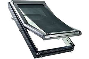 ZAR Screen Roto Protezione dal Sole e dal Calore Completa Funzionalità Anche con la Finestra Aperta Lunghezza Regolabile per finestre Roto Serie Designo R4/R7 con Dimensioni 065/xxx Larghezza 065 cm