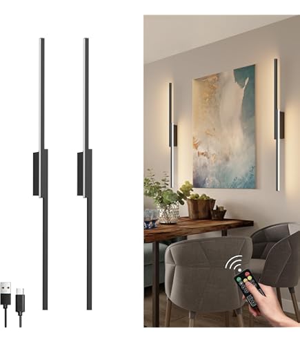 Aipsun Lampada Da Parete A Batteria Con Telecomando - 80CM, 10000mAh, 3 Temperature Colore | Illuminazione Interna Moderna - Foto 10