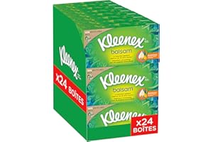  Kleenex Balsam, 24 boîtes de 64 mouchoirs (24x64 mouchoirs)