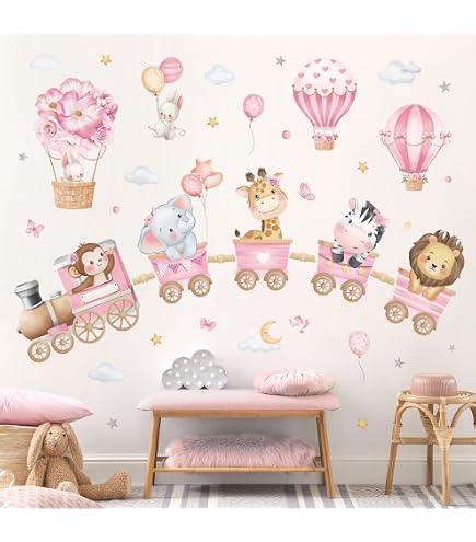 36 Autocollants Muraux Cœurs Roses Avec Nœuds - Décoration Chambre Enfant, Fille, Salon - PVC Facile à Coller Et Décoller