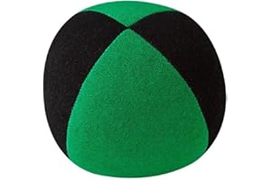 Jonglierball: Henrys Beanbag superior (Velours) 67mm, schwarz-grün
