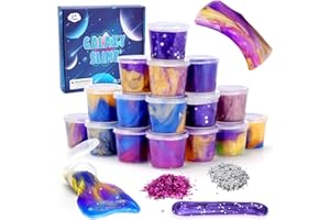 KISS BABY 7 8 9 10 11 Ans Fille Garçon Jouet, Slime Enfant Jouet Fille 6-12 Ans Anniversaire Cadeau 5-6-7 Ans Enfants Anti Stress Jouets Kit Slime Jeux pour Cadeau Fille 8 9 10 Ans DIY Slime Loisirs Créatifs
