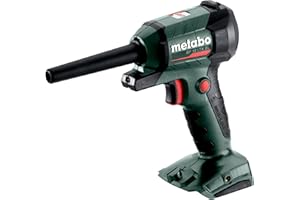 metabo Akku-Blaspistole BP 18 LTX BL - 18V, Brushless Motor, 0.7 m³/min Luftmenge, 122 m/s Luftgeschwindigkeit, LED-Arbeitslicht - Vielseitig für Reinigen, Ausblasen, Aufpumpen und Entlüften