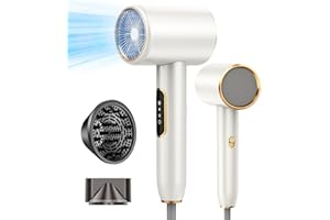 SORACO Asciugacapelli Professionale 2400W, Leggero e Potente Phon Capelli Ionico, 2 Velocità e 3 Impostazioni di Calore, Asciugatura Rapida e Delicata, Phone Capelli con Diffusore e Concentratore