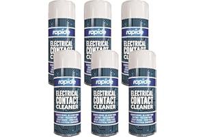 DIOXSTAR Electrical Contact Cleaner, Removes Grease, Oil and Dirt from Ignitions, Circuit Boards, Spark Plugs and All Electrical Components, Easy to Spray, 200ML (6)