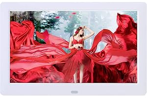 JAIHONDA Cadre photo numérique - 20,32 cm - Écran IPS 1280 x 800 - Lecteur vidéo avec télécommande/calendrier/horloge - Prise en charge du lecteur USB et de la carte SD