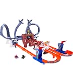 Hot Wheels RacerVerse Piste de Course Mobile de Spiderman Coffret Circuit avec Voitures de Course Hot Wheels Spiderman et Black Panther, Course en Plusieurs Tours pour échapper à Doc Ock, HPL34 Hot Wheels RacerVerse Piste de Course Mobile de Spiderman Coffret Circuit avec Voitures de Course Hot Wheels Spiderman et Black Panther, Course en Plusieurs Tours pour échapper à Doc Ock, HPL34