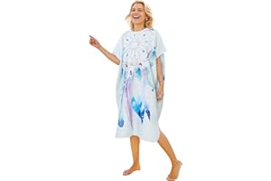 LOMTRATS Polaire Double Face avec Poches Cape de Surf à séchage Rapide Serviette de Change Peignoir à Capuche pour Femmes et Hommes Natation Plage Surf Plongée Bain à Domicile