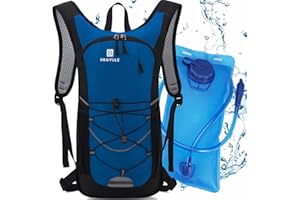BBAIYULE® Sac à dos d'hydratation avec vessie d'hydratation 2L, sans BPA | Sac à dos d'eau avec vessie | Sac à dos de sport pour hommes et femmes pour la course à pied, le cyclisme, le ski, la randonnée, l'escalade et le camping.